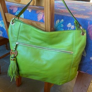 Michael Kors green shoulder bag